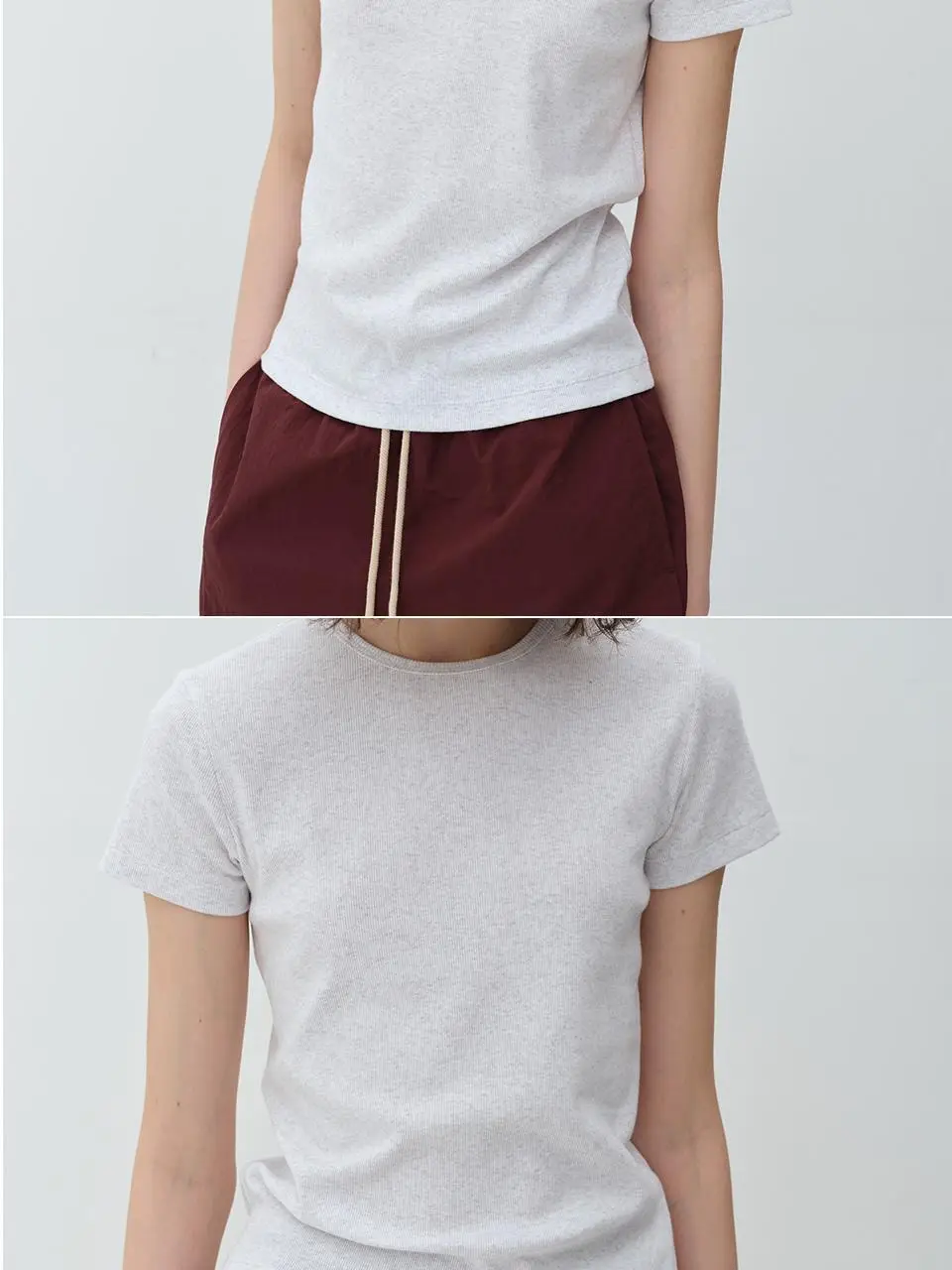 [모음전] BASIC RIBBED T-SHIRTS - 5color 상세페이지 12